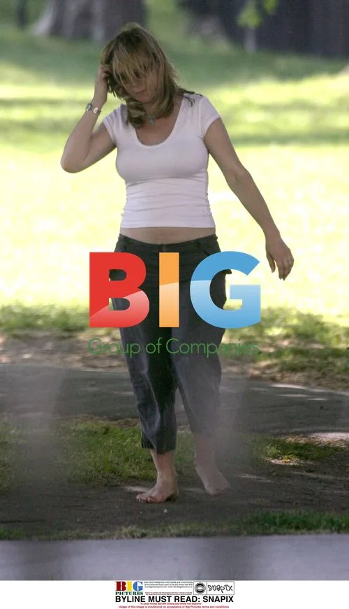 Actress Kerrie Taylor enjoying the weather