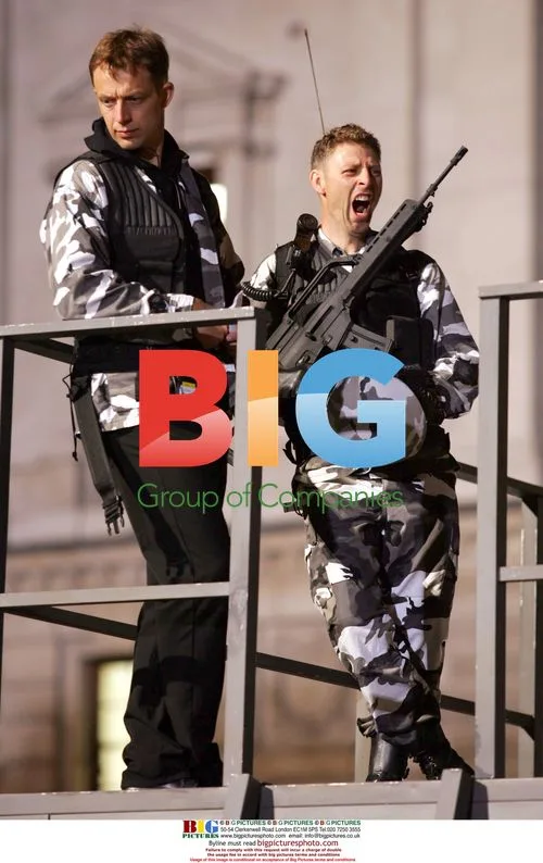 V for Vendetta film set in Trafalgar Square