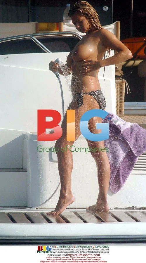 Glamour girl Marina on yacht