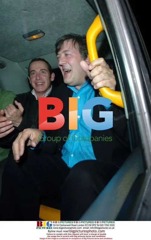 Steven Fry out at the Ivy in London