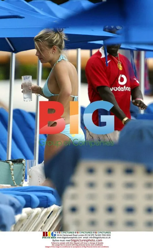 Wayne Rooney and Coleen at Caribbean beach