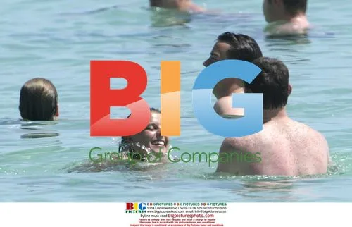 Wayne Rooney and Coleen McLoughlin on Caribbean Beach
