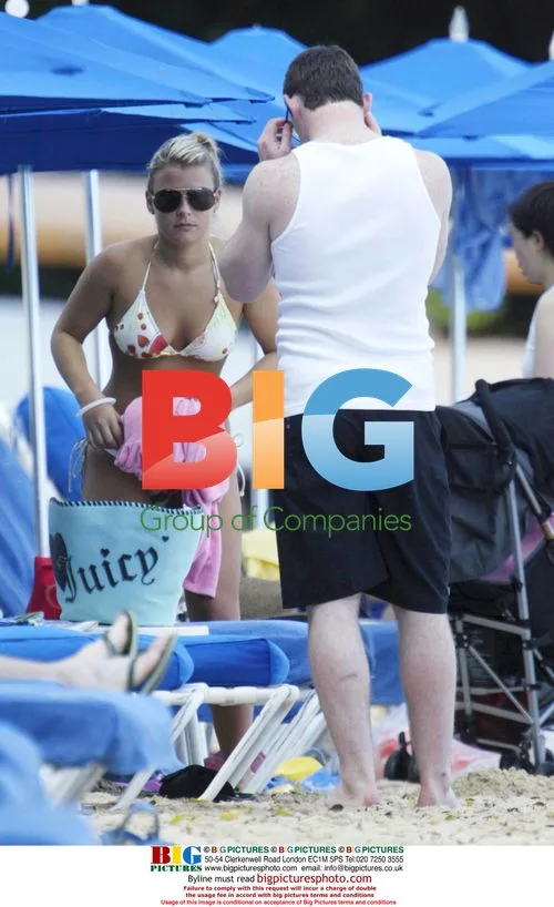 Wayne Rooney and Coleen McLoughlin in Barbados