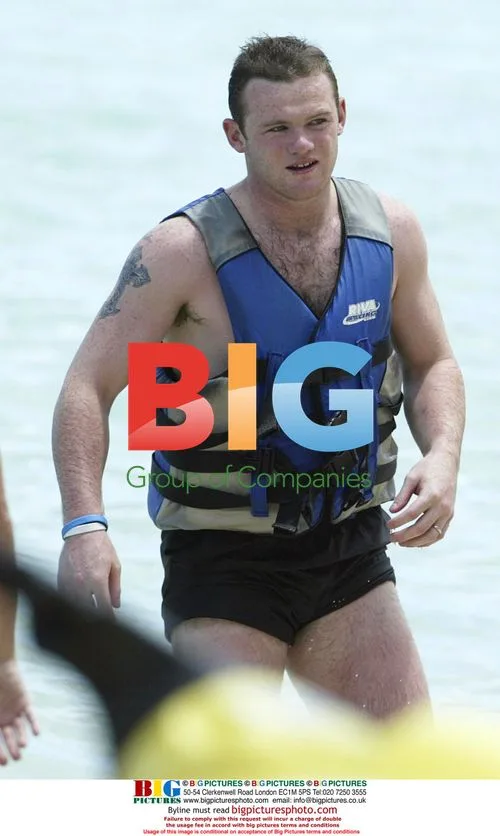 Wayne Rooney and Coleen McLoughlin Beach Holiday