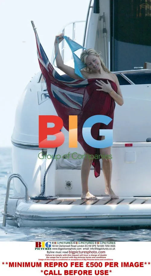 Abi Titmuss on Mediterranean Yacht