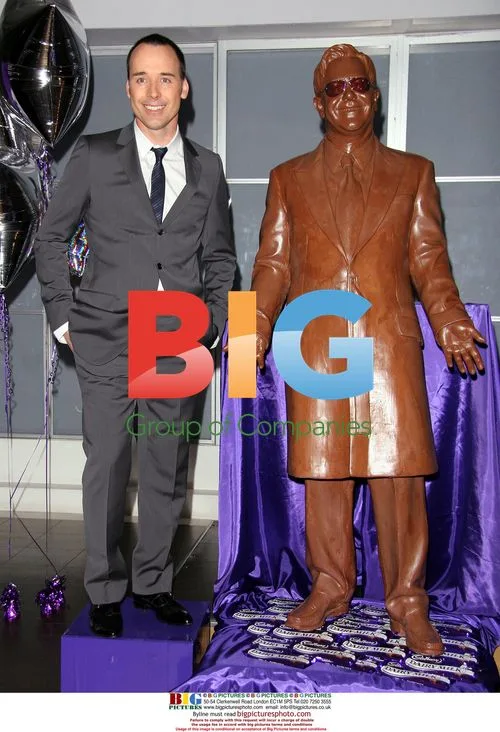 David Furnish unveils chocolate Elton John