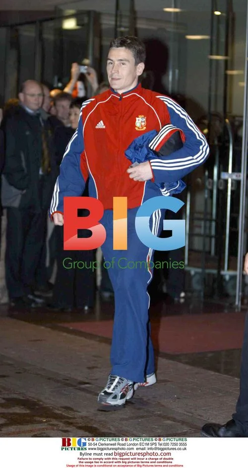 British & Irish Lions team leave hotel in Wellington