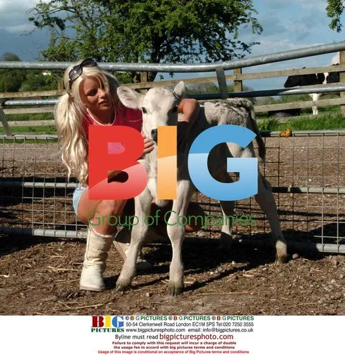 Model Emma B on The Farm TV show