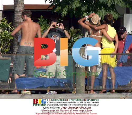 Rebecca Loos and Isabella Hervey Sunbathe in Fiji
