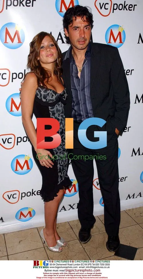 Nikki Sanderson and Jean Claude Novelli at Maxim poker event