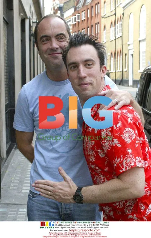 James Nesbitt and Christian O'Connell at The Ivy