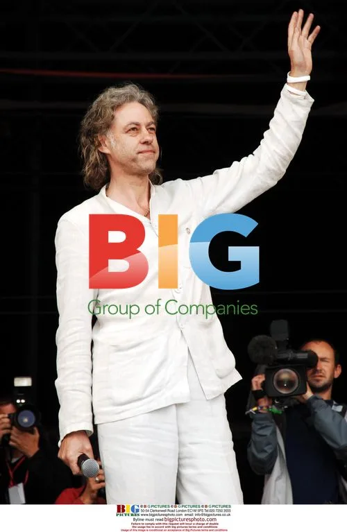 Bob Geldof Speaks at Glastonbury 2005