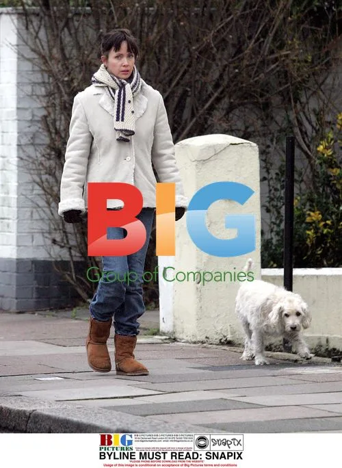 Lysette Anthony Walking Dog in London