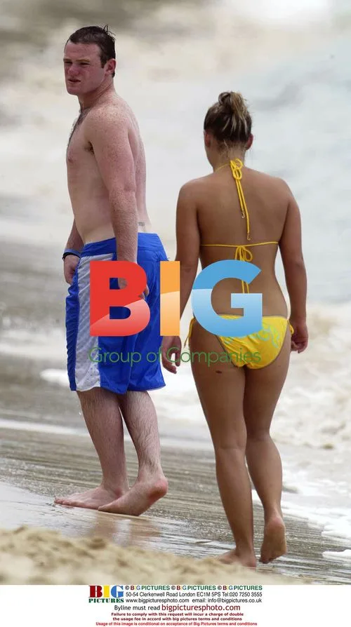 Wayne Rooney and Coleen on Barbados holiday