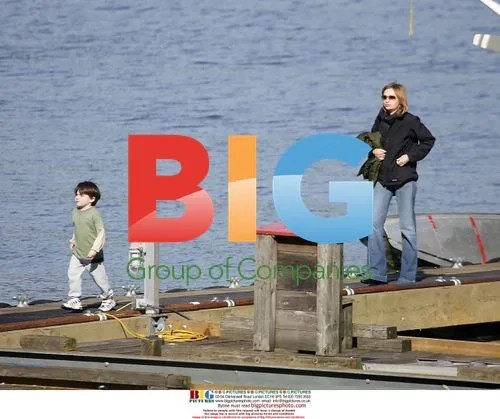Harrison Ford arrives by floater plane