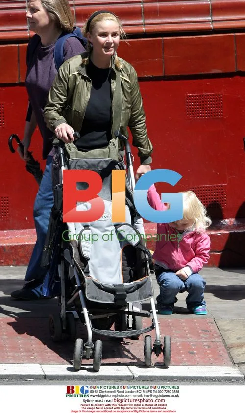 Gail Porter and Daughter on Morning Walk