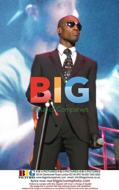 SIMON WEBBE of BLUE on stage at Manchester Arena