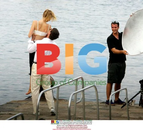 Josh Hartnett on commercial set in Portofino