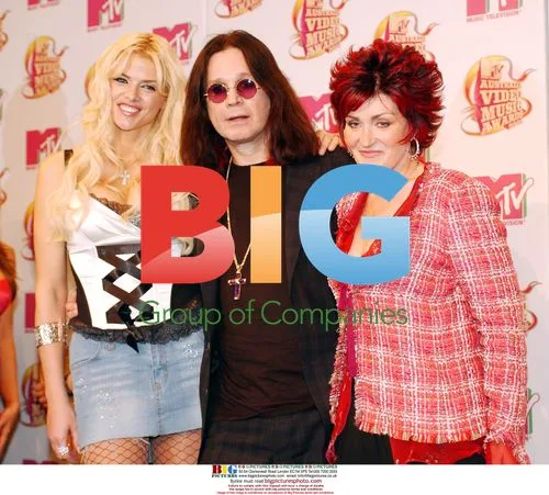 Anna Nicole Smith and The Osbournes at 2005 MTV VMA Press Conference