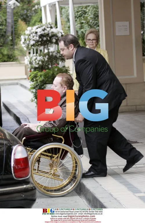 Larry Flynt in Golden Wheelchair