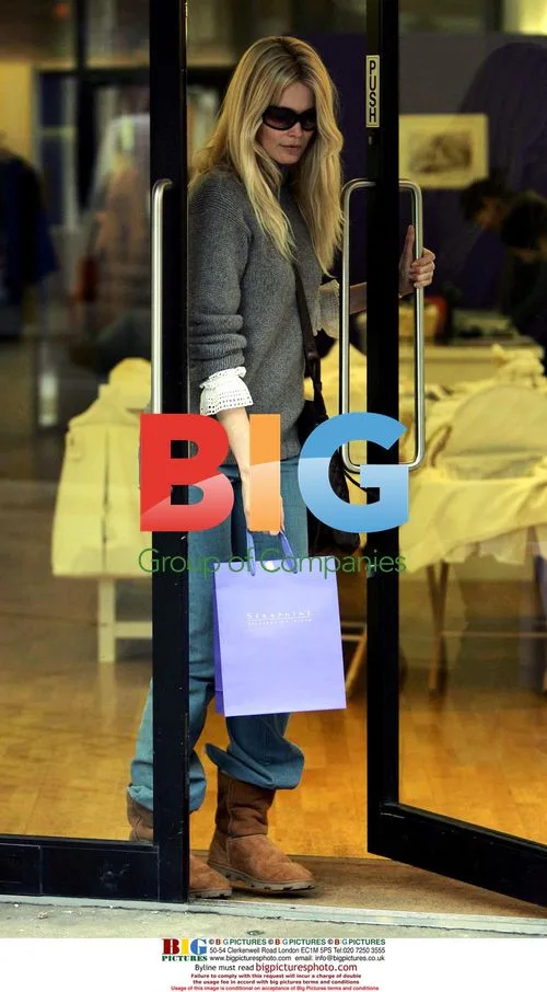 Claudia Schiffer Shopping for Baby Goods