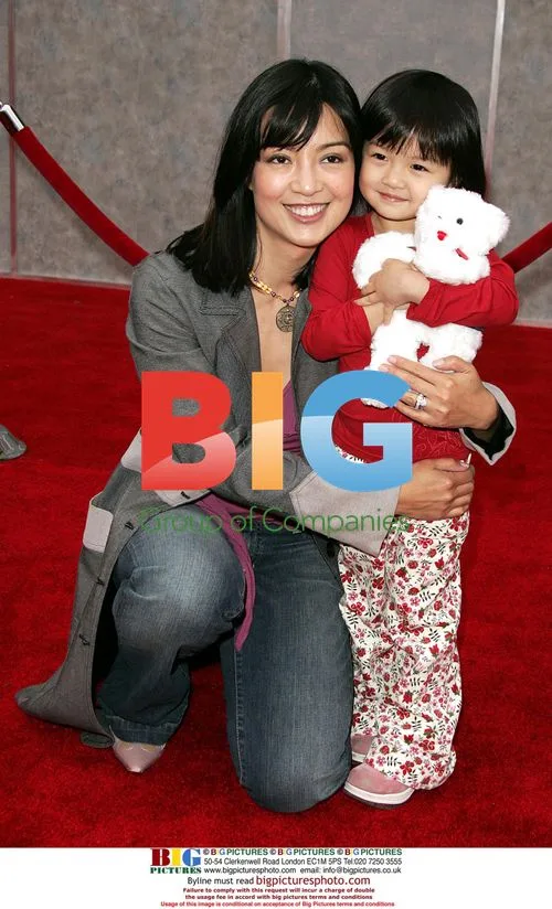 Ming Na and Daughter at Ice Princess Premiere