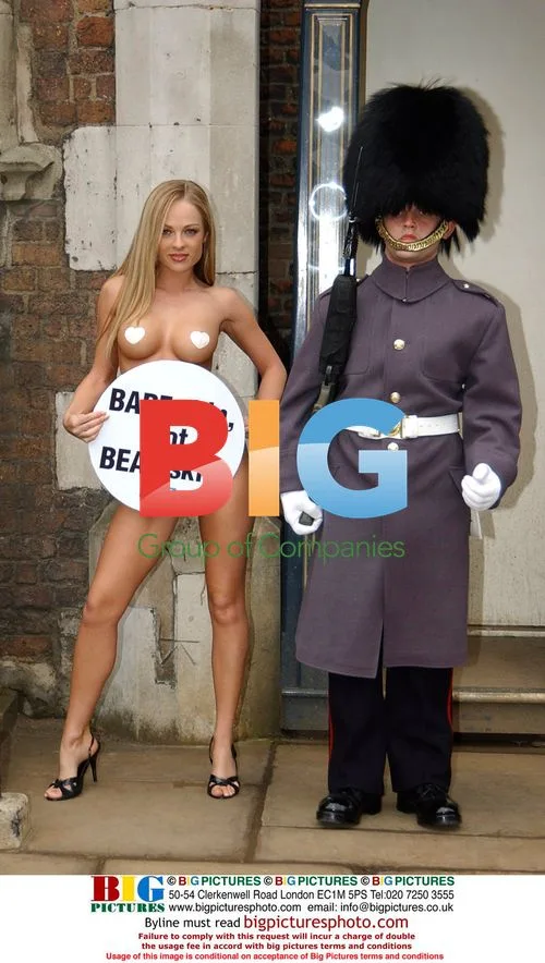 Imogen Baily Protests Fur Guards