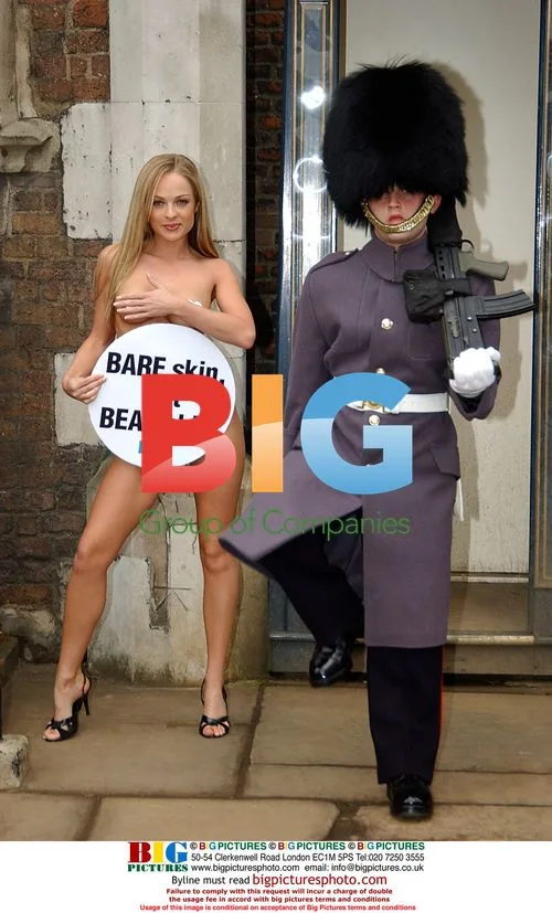 Imogen Baily Protests PETA at St James Palace