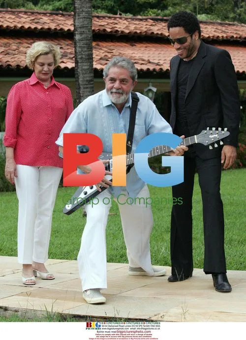 Lenny Kravitz Meets Brazilian President