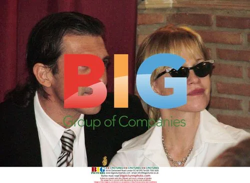 Antonio Banderas with Melanie Griffith and family in Malaga
