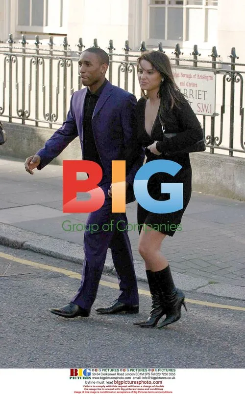 Jermaine Dafoe and Girlfriend on Sloane Street