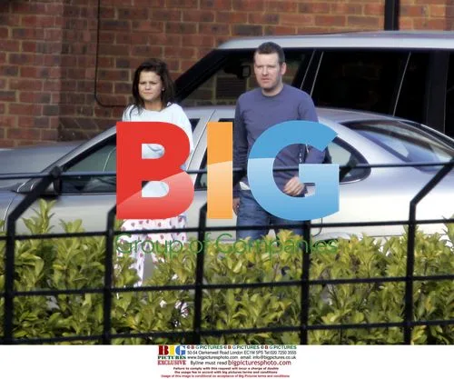 Kerry Katona and new man outside home