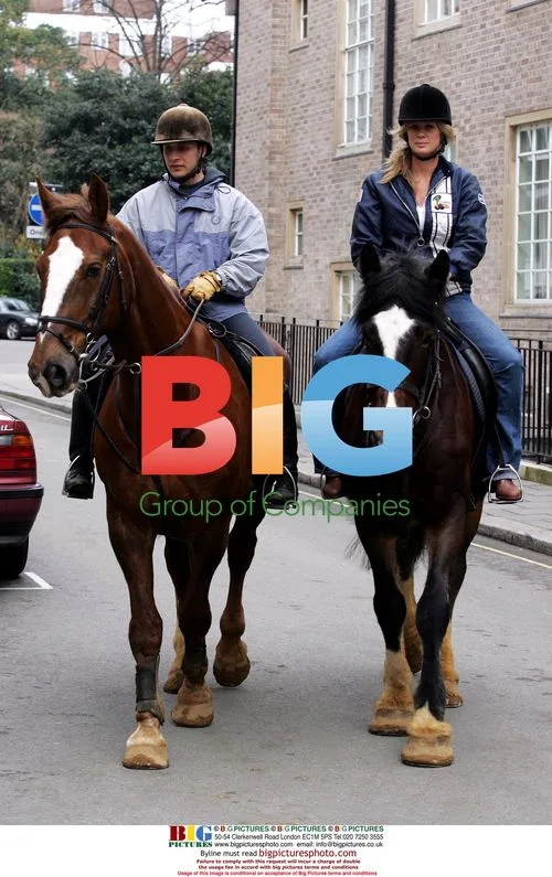 Rachel Hunter Horse Riding in Hyde Park