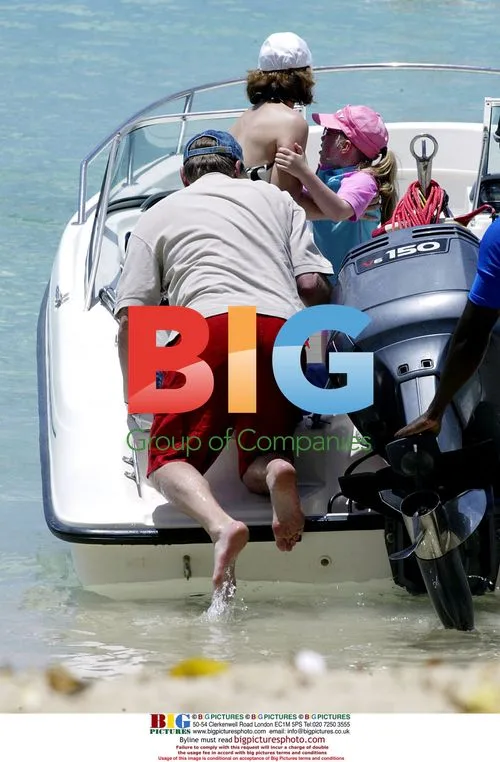 Warren Clarke on Boat Trip in Barbados
