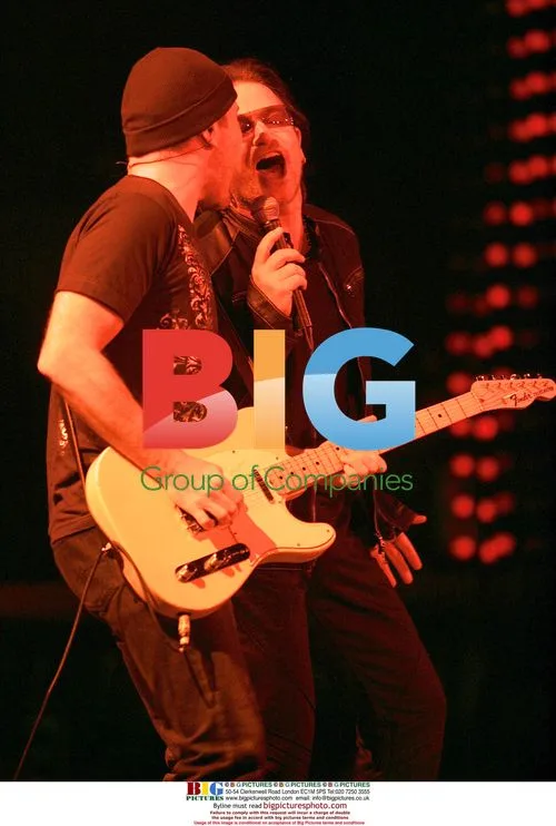 Bono and The Edge of U2 on stage