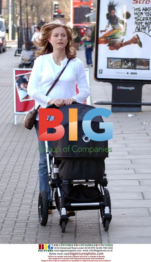 Tracey Shaw out shopping with baby in Surrey