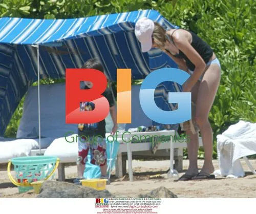 Calista Flockhart and son on vacation in Hawaii