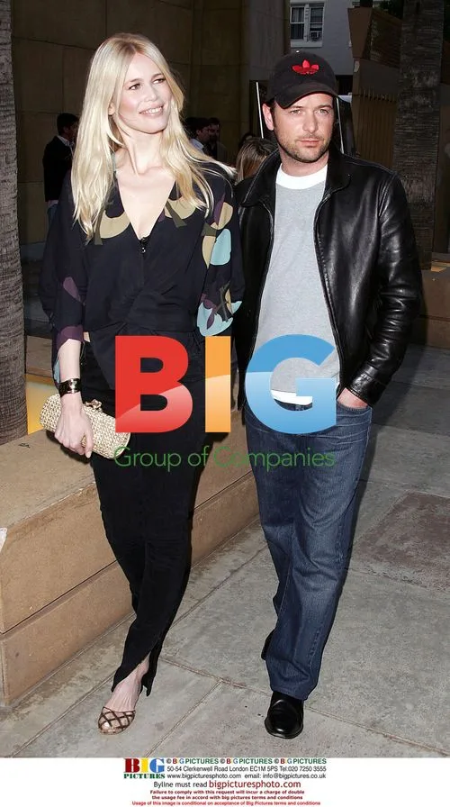 Claudia Schiffer & Matthew Vaughn at 'Layer Cake' Premiere