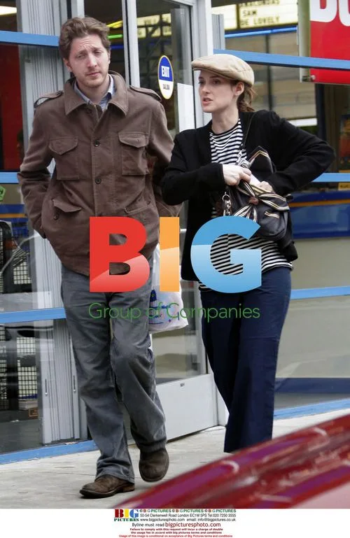 Winona Ryder and Boyfriend Leaving Blockbuster