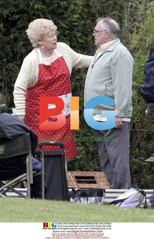 Coronation Street's Jack and Vera on set