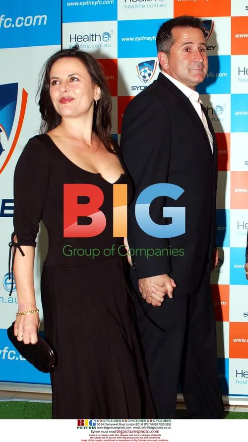 Anthony LaPaglia and Gia Carides at Sydney FC Launch