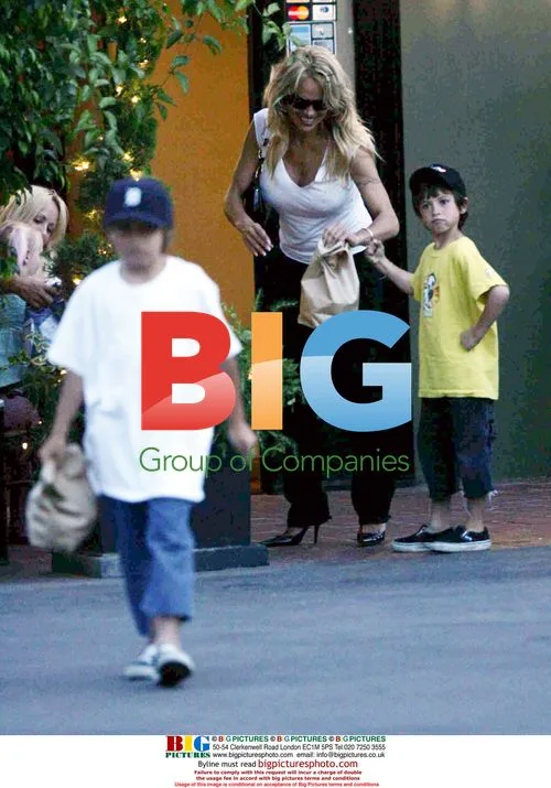 Pamela Anderson with sons on Mother's Day