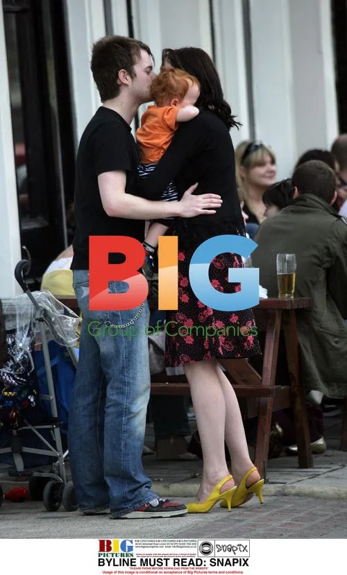 Sophie Ellis Bextor with son Sonny and fiance Richard