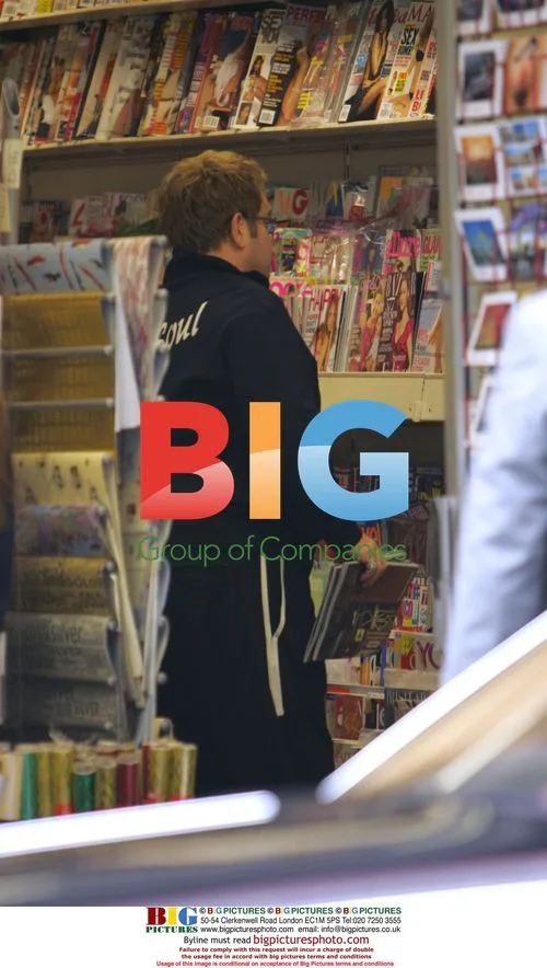 Elton John Shopping in London