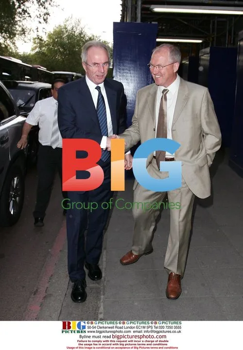England Coach Sven Goran Eriksson at Grosvenor House Hotel