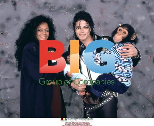 Michael Jackson with Diana Ross and Chimps