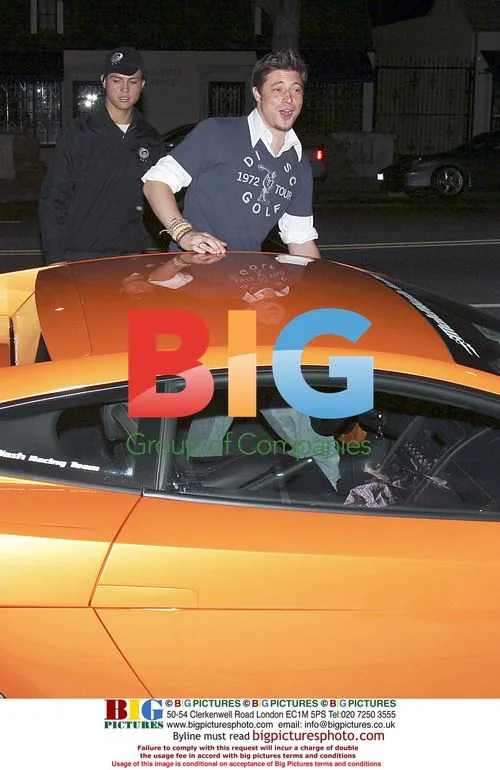 Duncan James Leaves Koi in Lamborghini