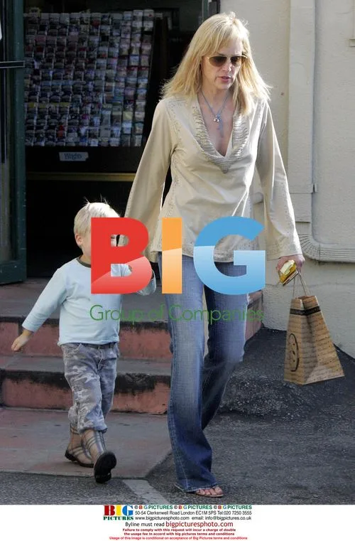 Sharon Stone and son Roan go shopping