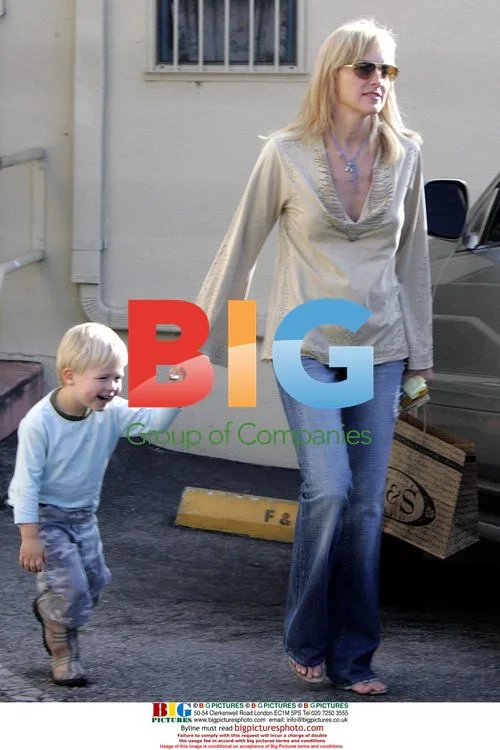 Sharon Stone and son Roan shop