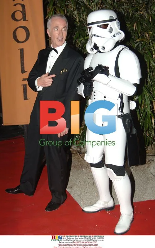 Antony Daniels and Stormtrooper at 'Star Wars III' afterparty